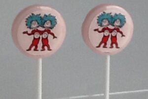 Thing one thing two lollipops